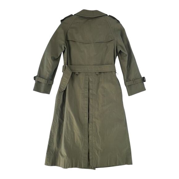 Burberry Green Khaki Trench Coat - Picture 4 of 15
